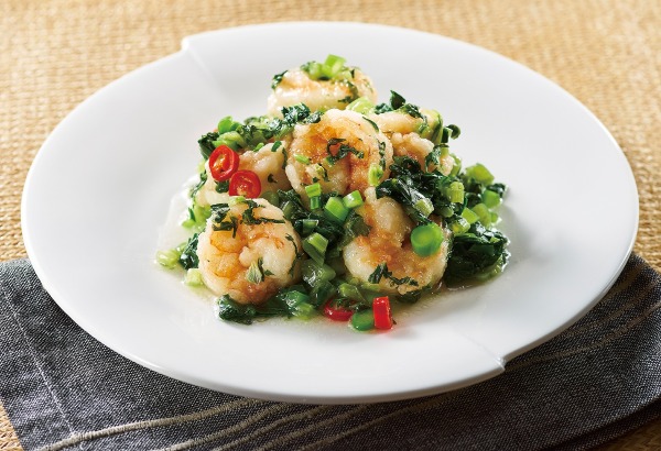 Stir-fried Shrimp with Preserved Vegetables